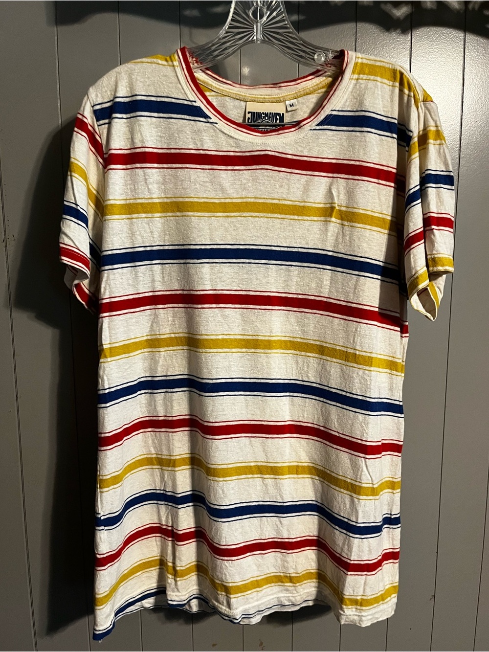 Jungmaven hemp blend striped tshirt made in USA
